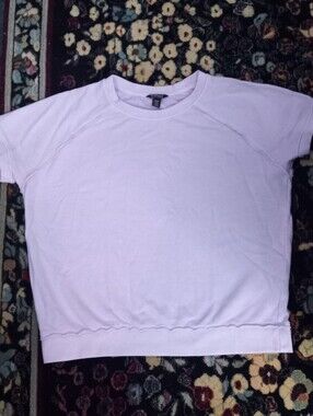 Buffalo David Bitton Lavender Short Sleeve Crewneck Top